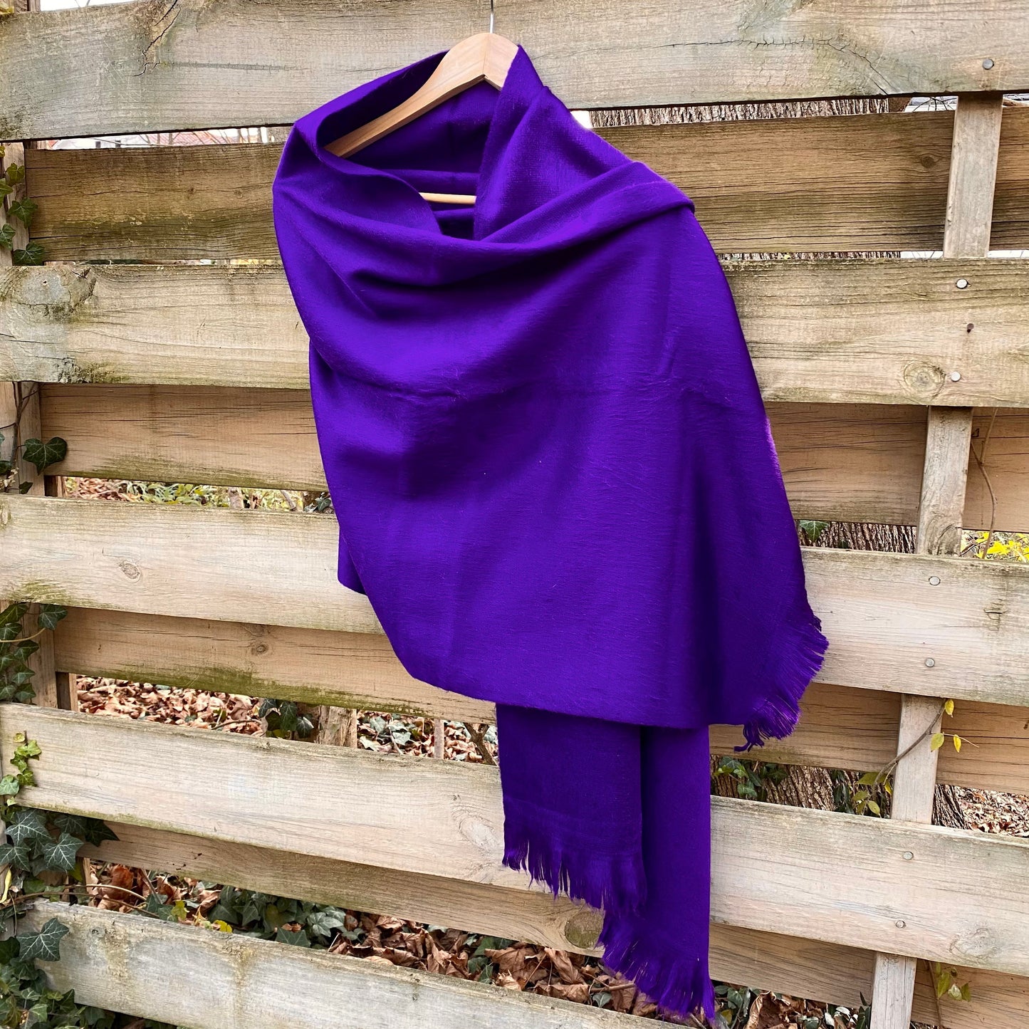 Alpaca Shawl Amethyst Purple