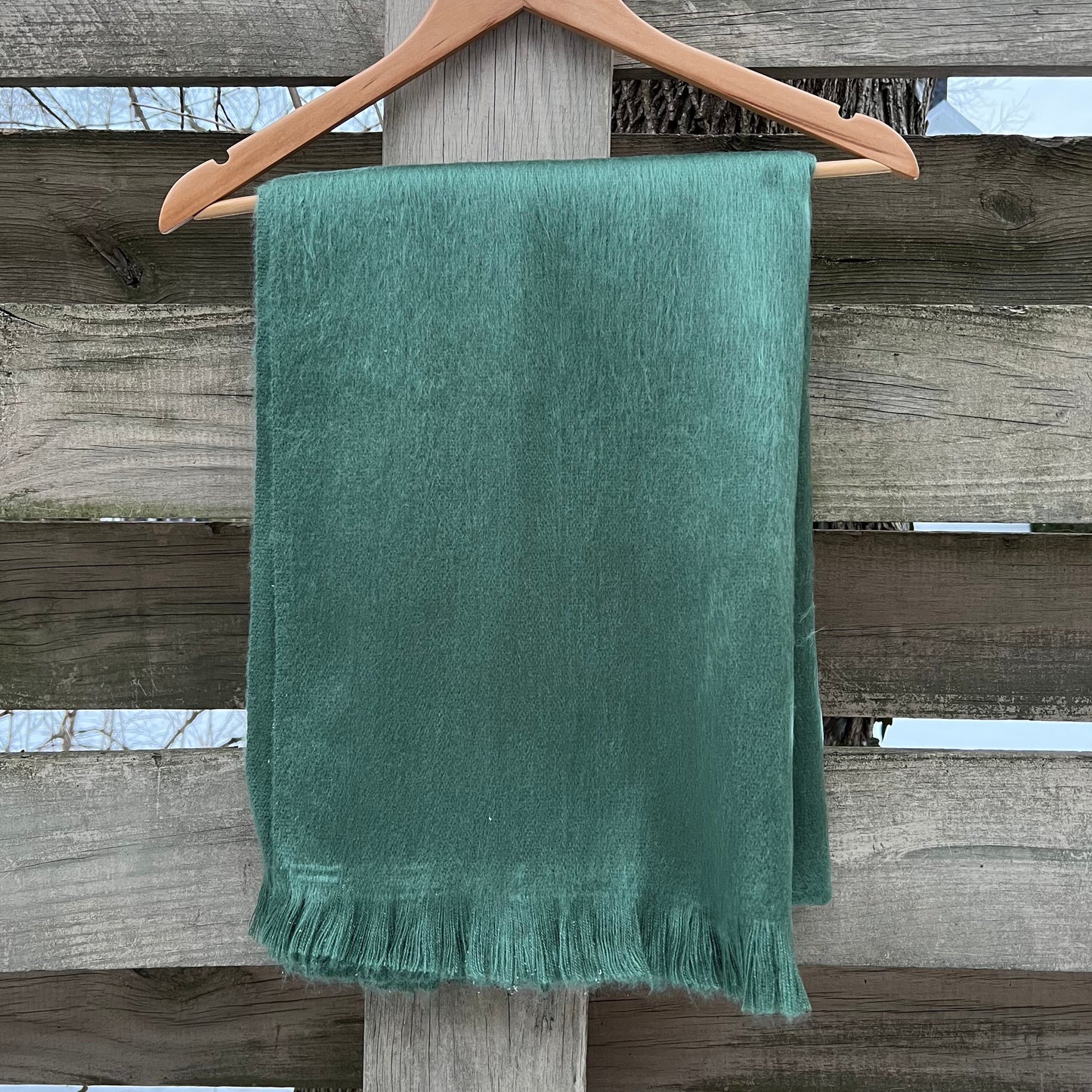 Alpaca Shawl Sage Green | Alpaca Cover