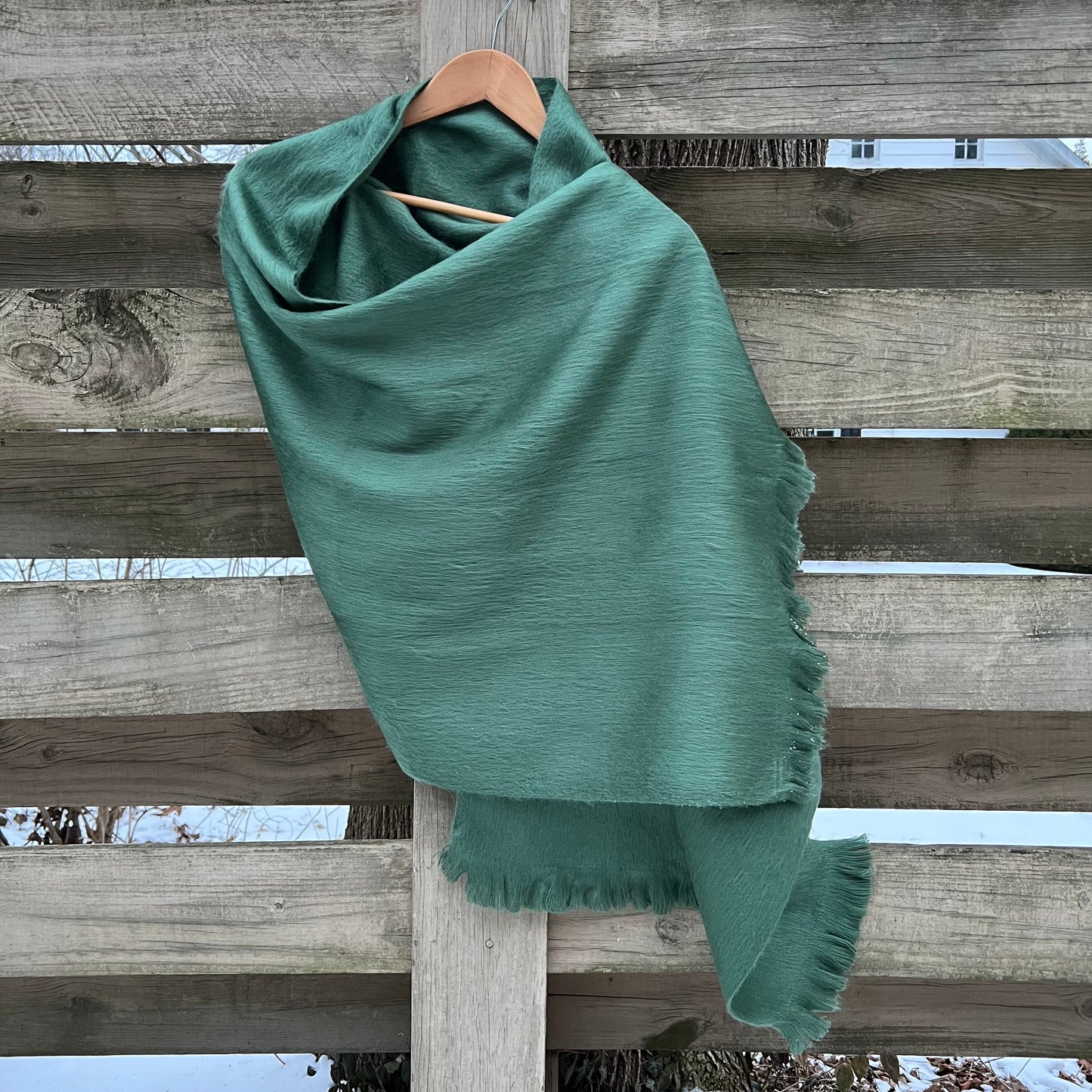 Alpaca Shawl Sage Green | Alpaca Cover