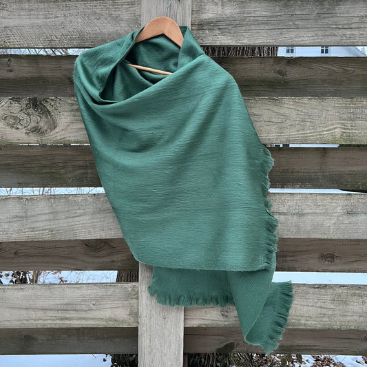 Alpaca Shawl Sage Green | Alpaca Cover