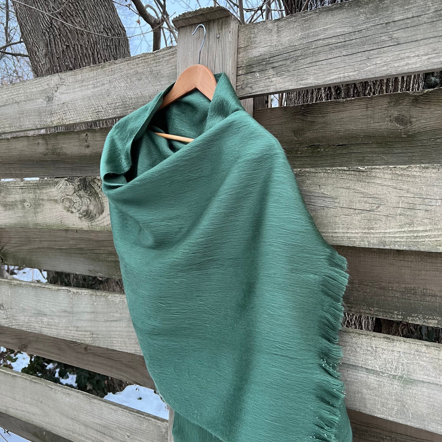 Alpaca Shawl Sage Green | Alpaca Cover