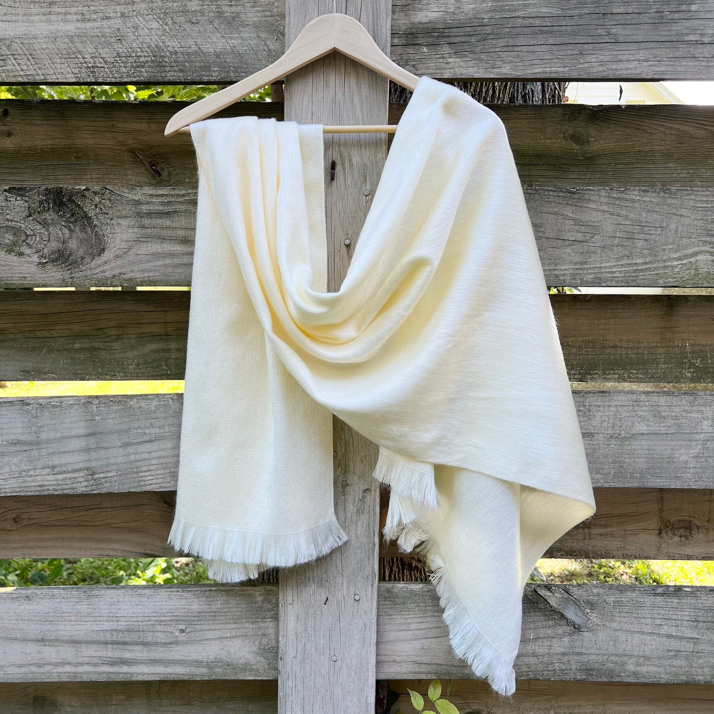 Alpaca Shawl Cream