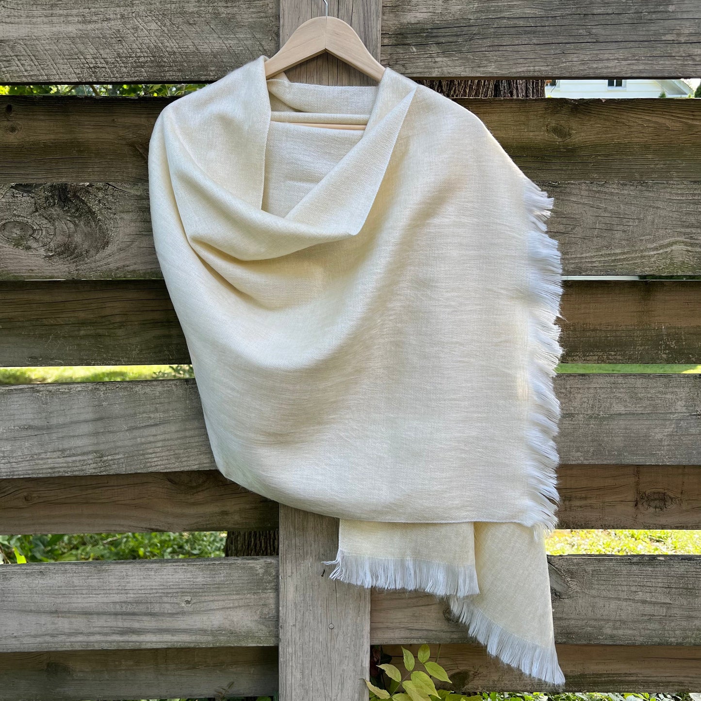 Alpaca Shawl Champagne Beige