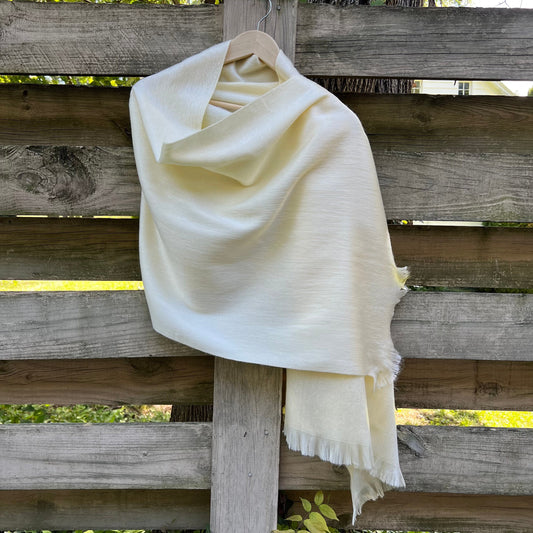 Alpaca Shawl Cream