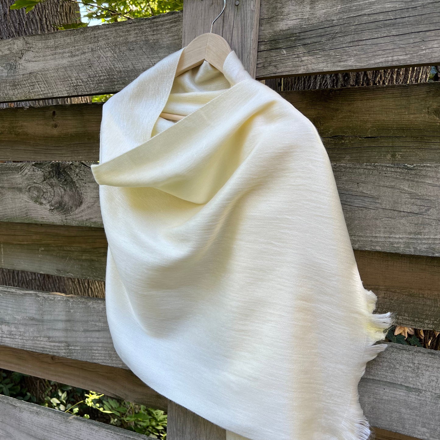 Alpaca Shawl Cream