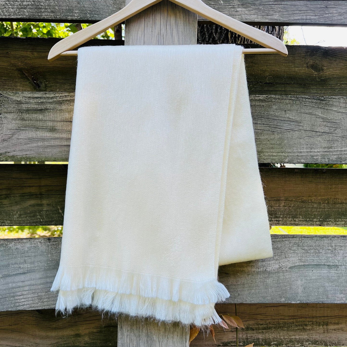 Alpaca Shawl Cream