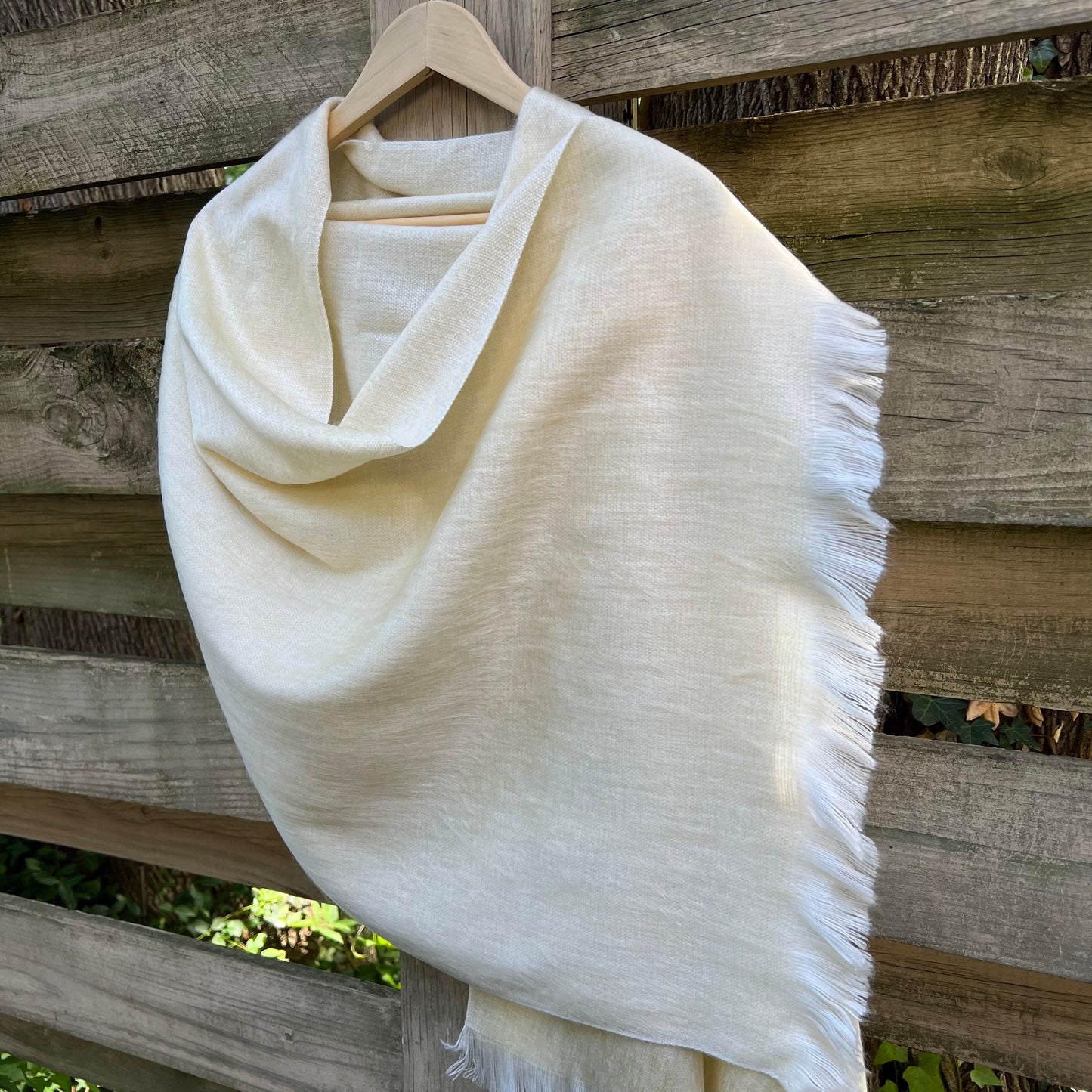 Alpaca Shawl Champagne Beige