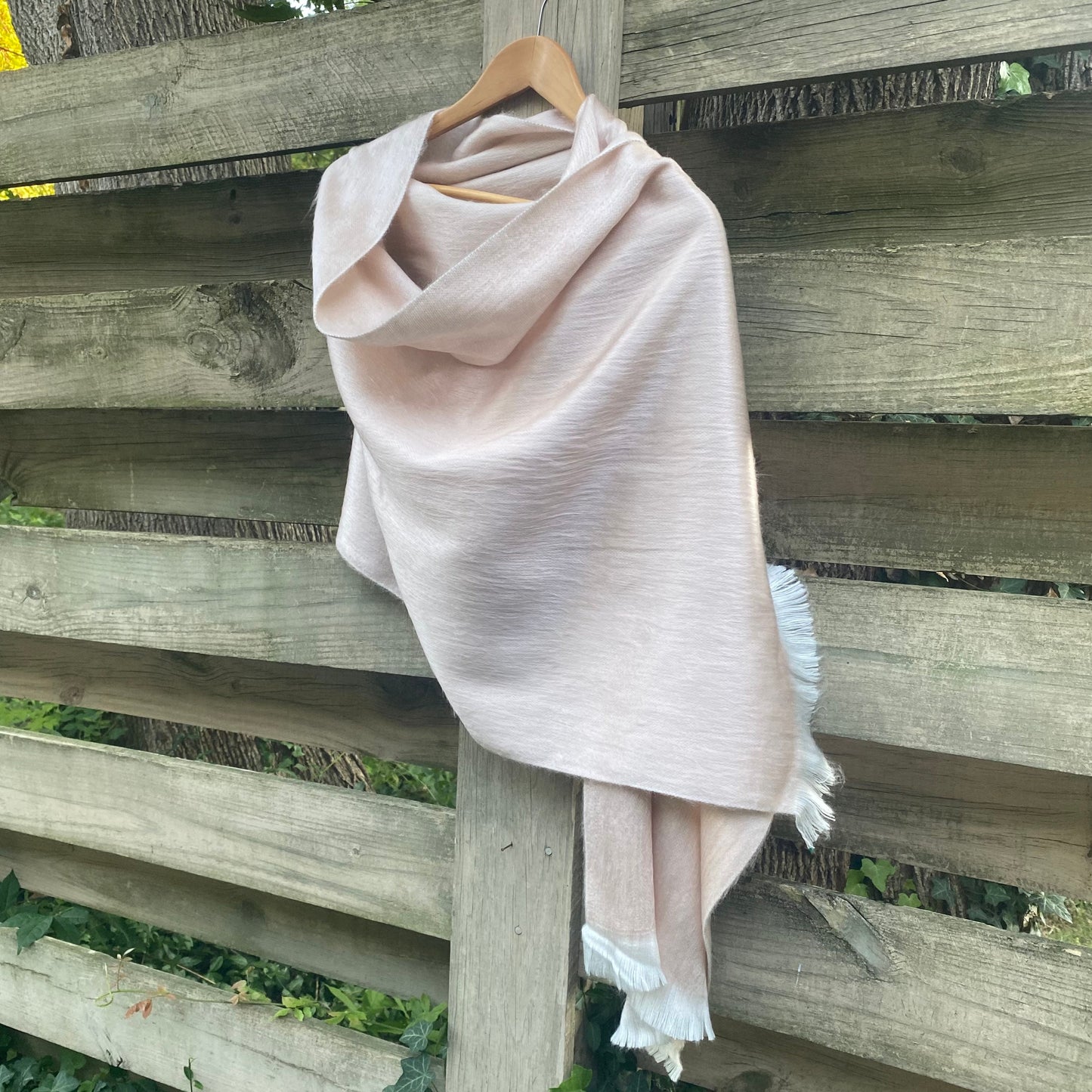 Alpaca Shawl Soft Blush