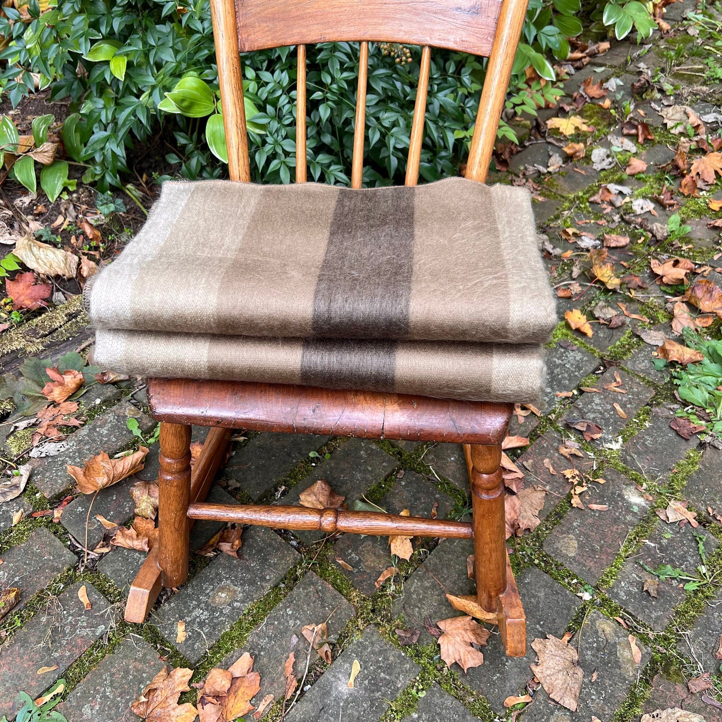 Alpaca Throw Blanket Natural brown shades - Luxury Wool Blanket - Home Decor