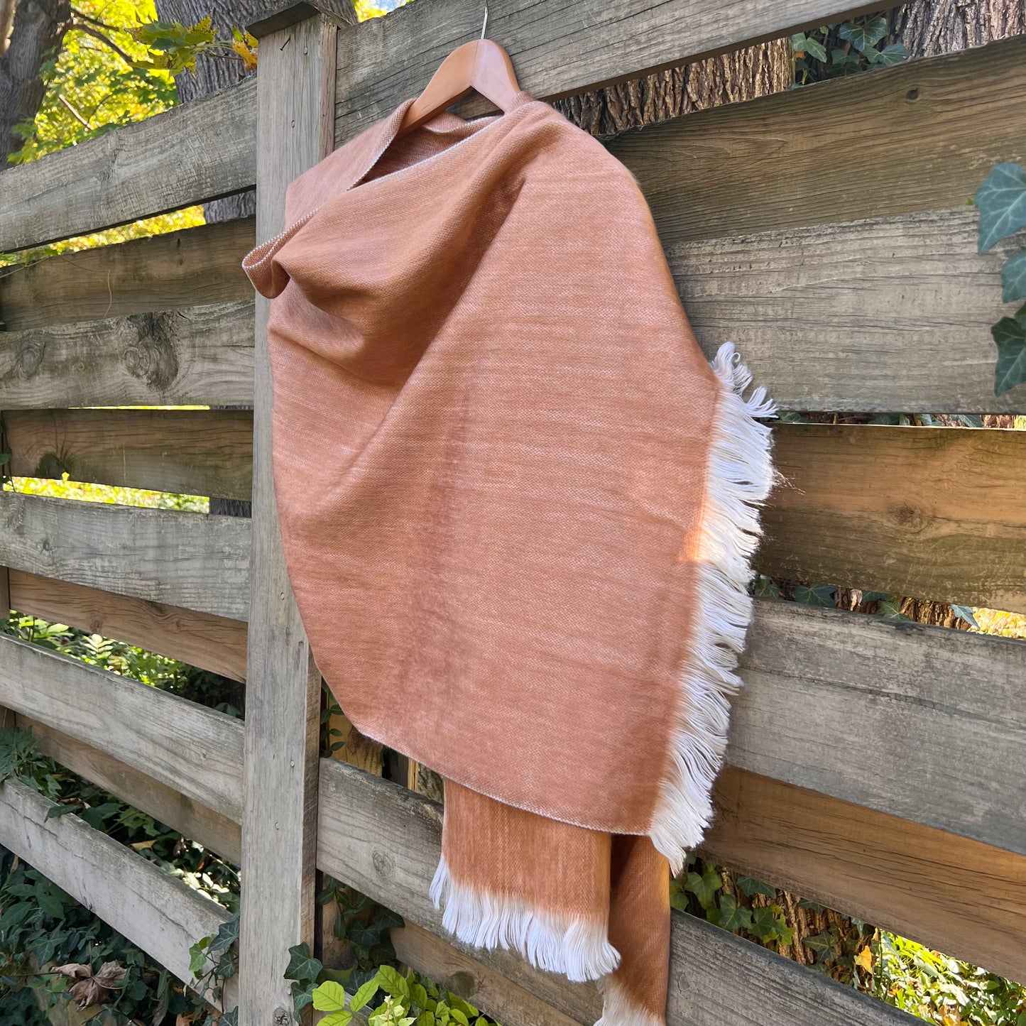 Alpaca Shawl Soft Copper Brown