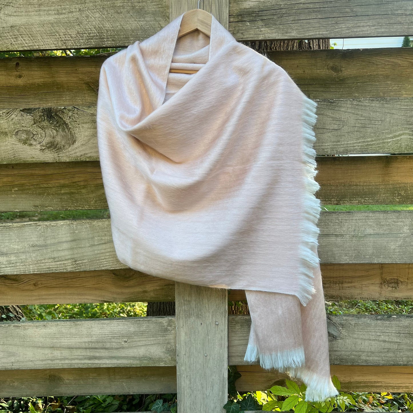 Alpaca Shawl Soft Blush