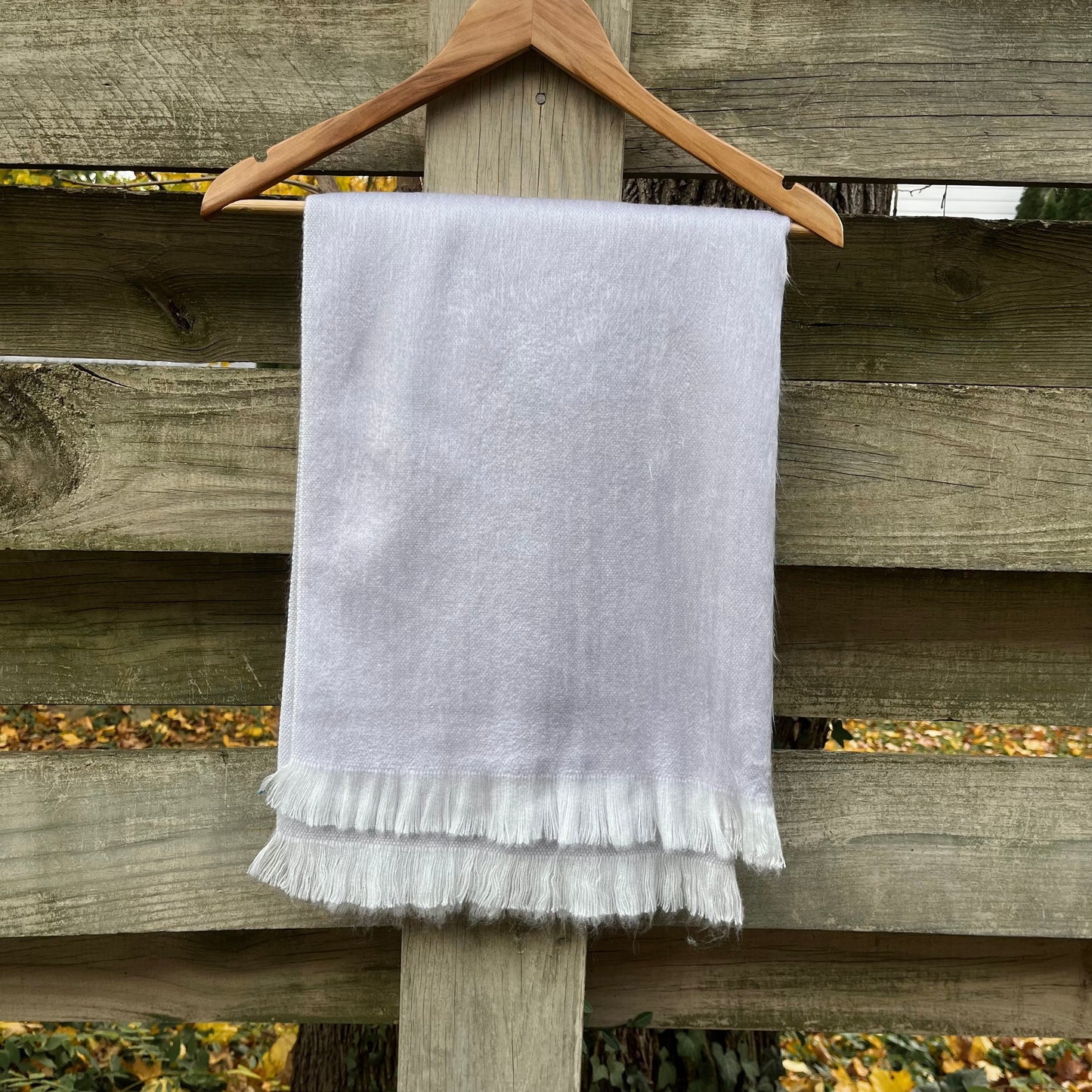 Alpaca Shawl Pure White perfect for Weddings