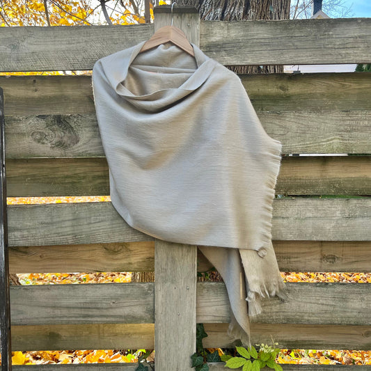 Alpaca Shawl Light khaki