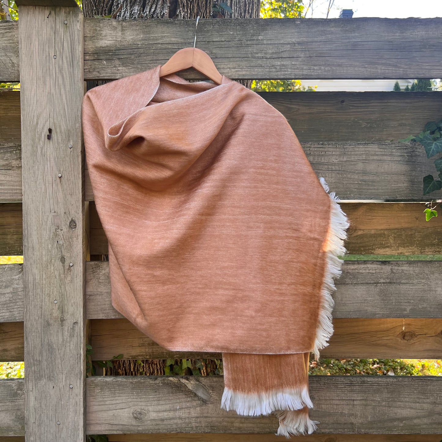 Alpaca Shawl Soft Copper Brown