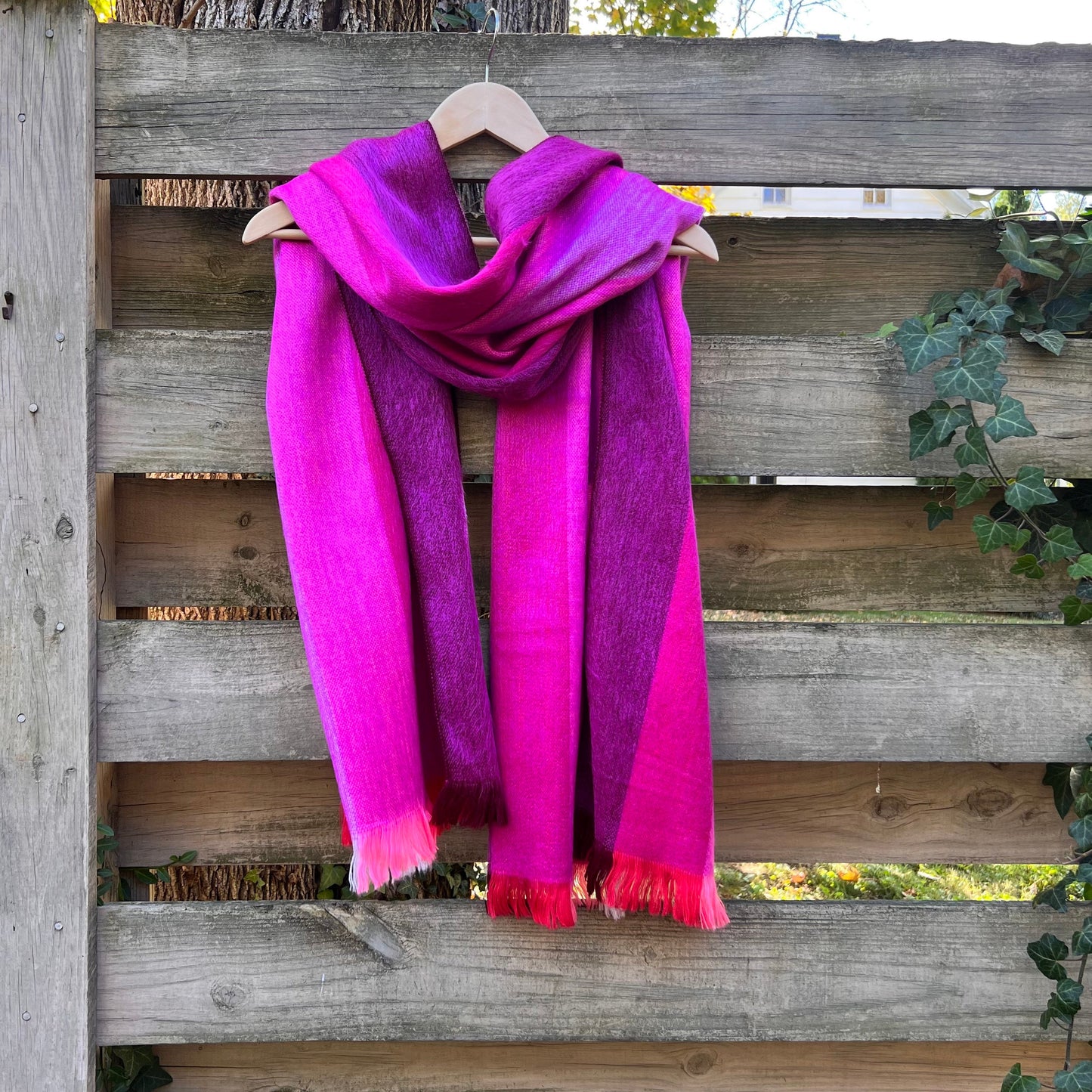 Alpaca Multicolor shades of orchid  with shades of coral and pinky