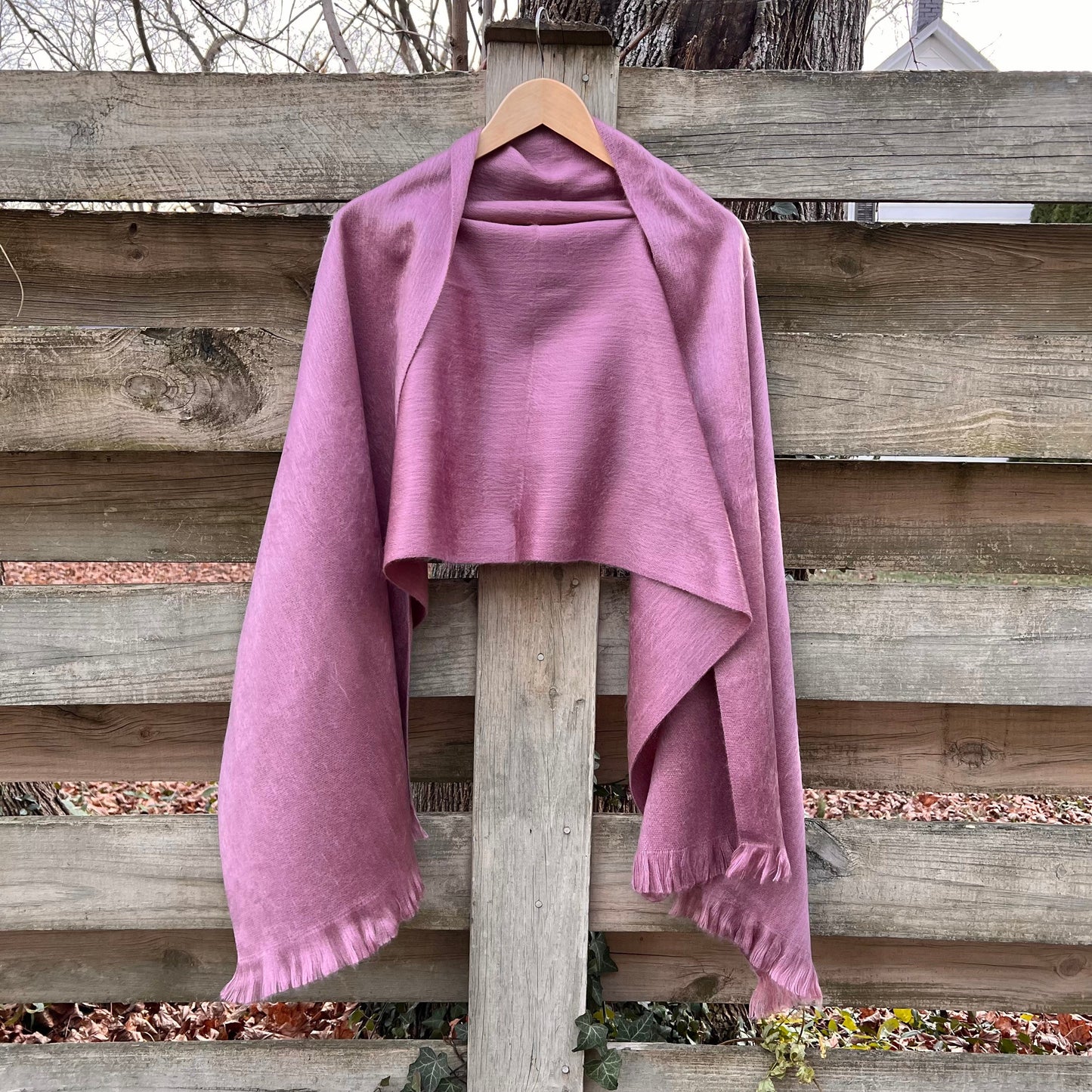 Alpaca Shawl Rose pink