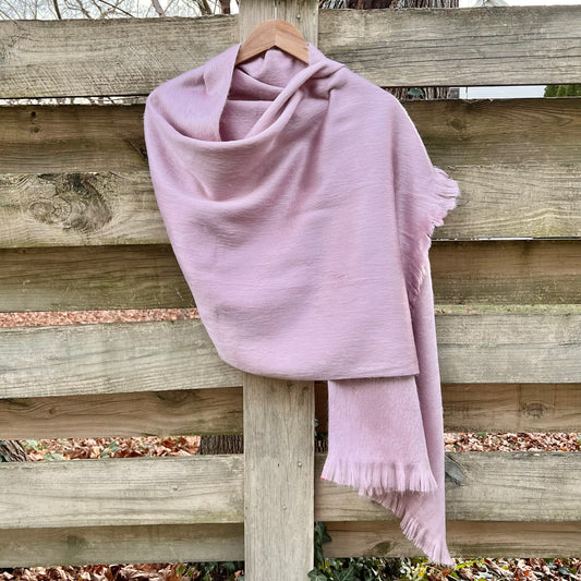 Alpaca Shawl Dusty Rose