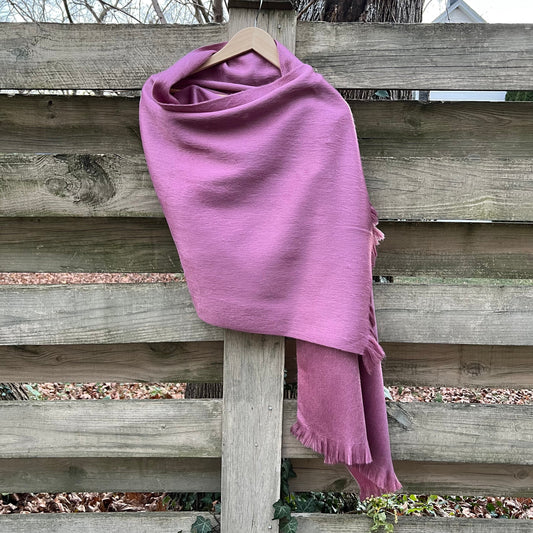 Alpaca Shawl Rose pink