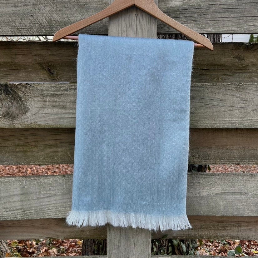 Alpaca Shawl Soft Dusty Blue