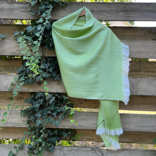 Alpaca Shawl Key Lime