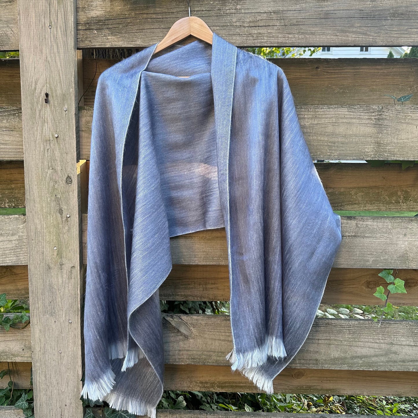 Alpaca Shawl Soft Pewter Grey