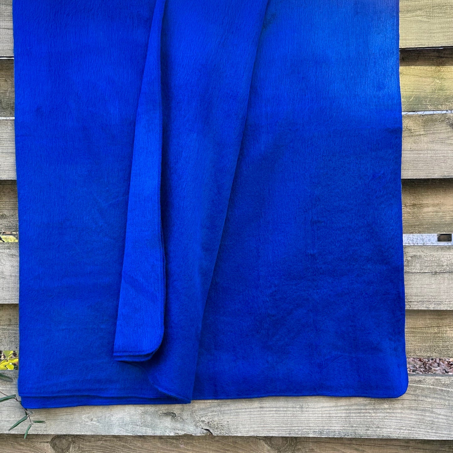 Alpaca Throw Blanket Royal blue