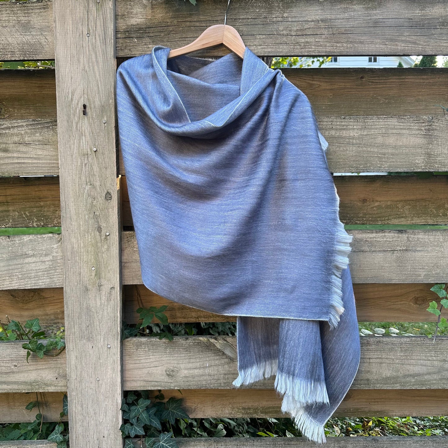 Alpaca Shawl Soft Pewter Grey