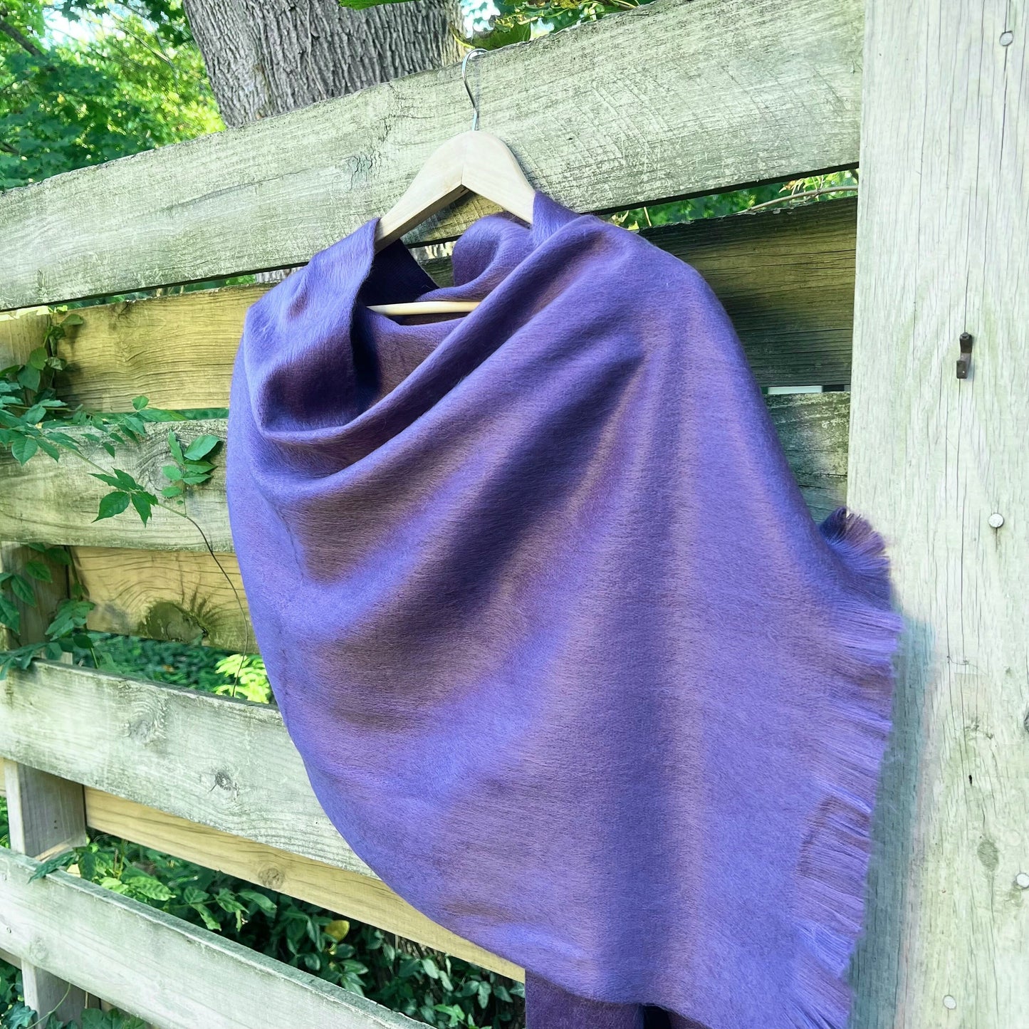 Alpaca Shawl iris