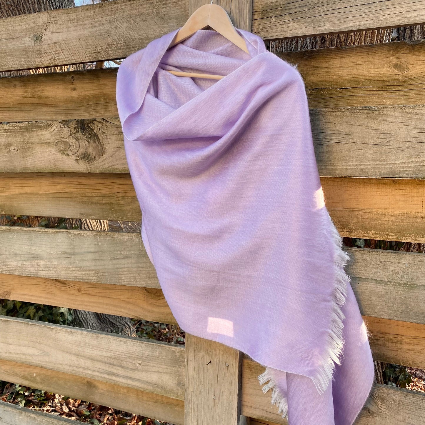 Alpaca Shawl Soft Lilac