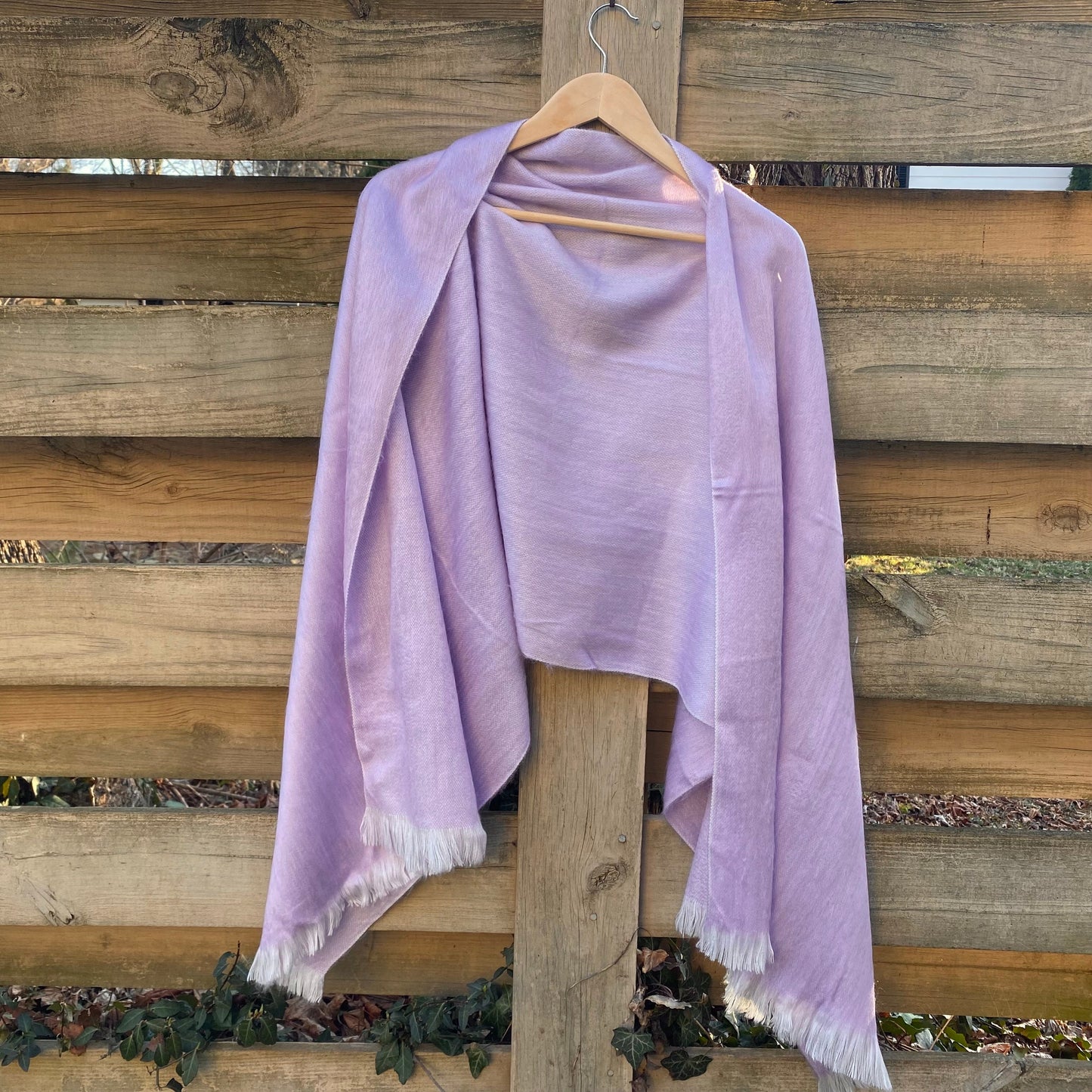 Alpaca Shawl Soft Lilac