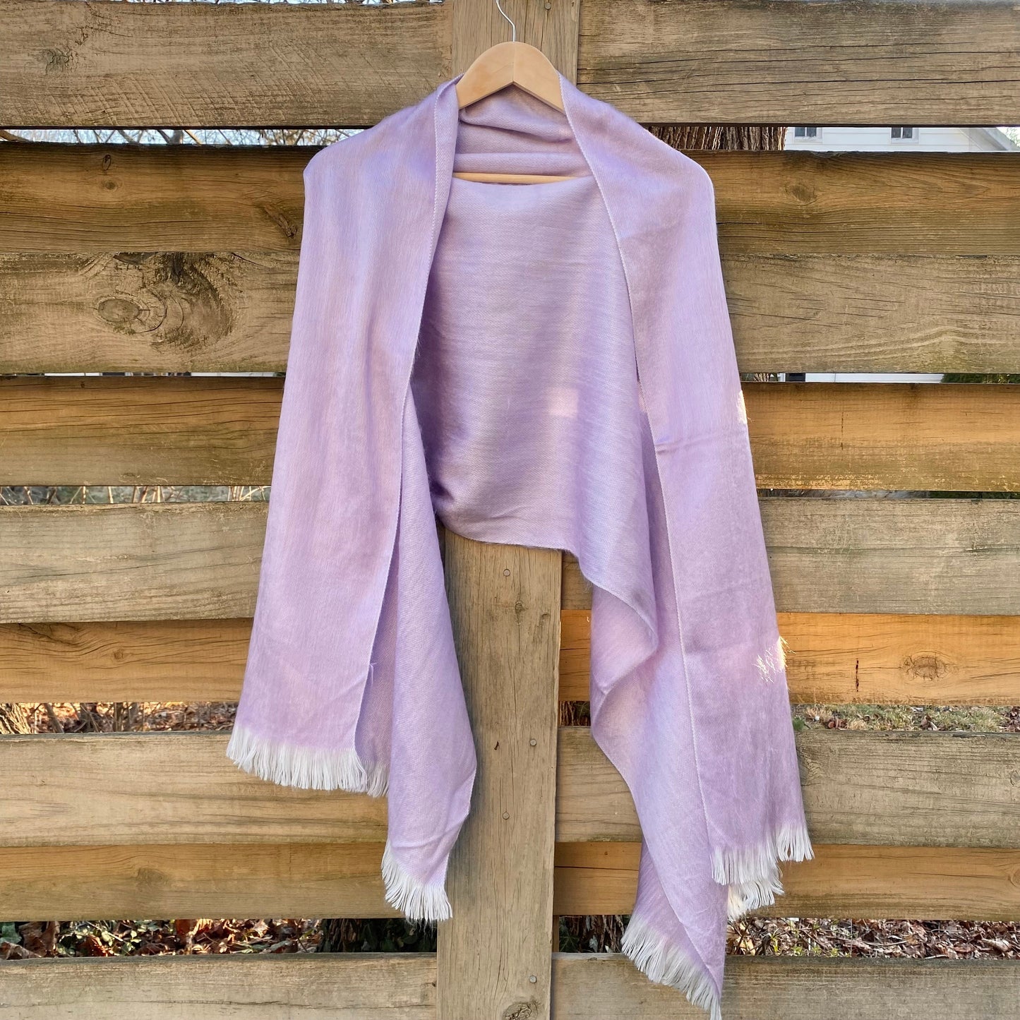 Alpaca Shawl Soft Lilac