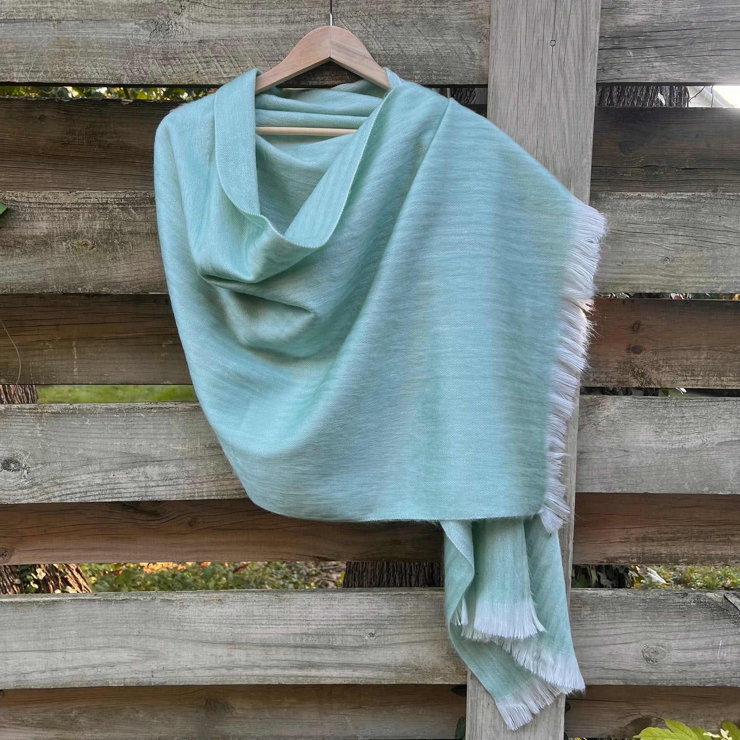 Alpaca Shawl Soft Silver Sage