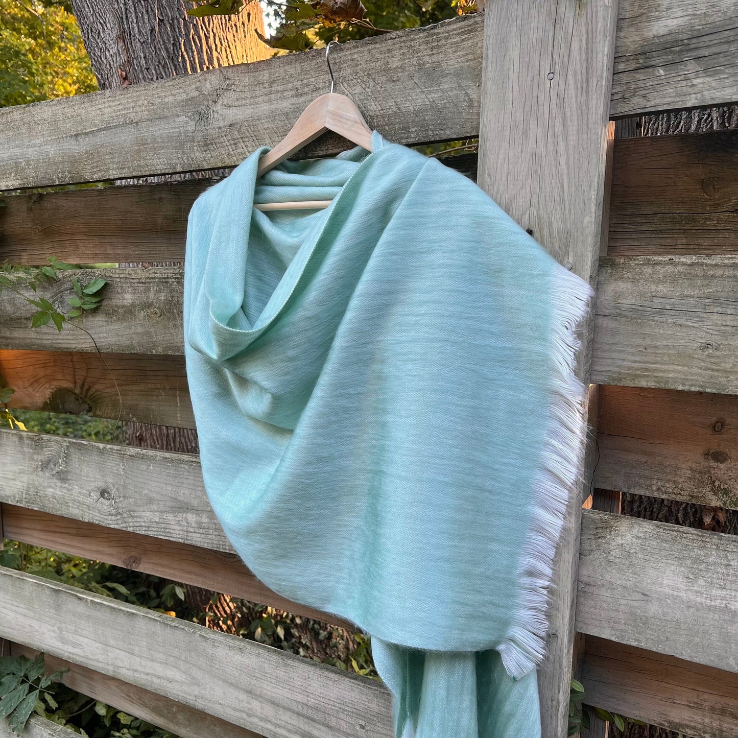 Alpaca Shawl Soft Silver Sage