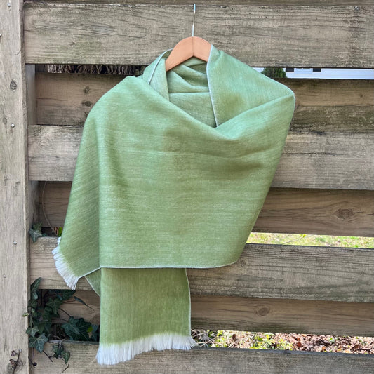 Alpaca Shawl soft Green