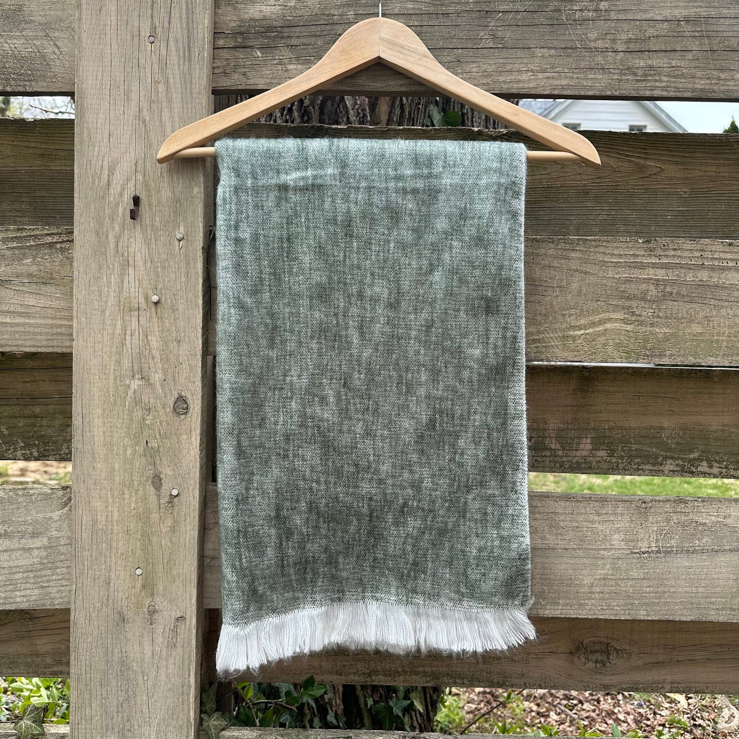 Alpaca Shawl soft Woodland Green | Pine Green |