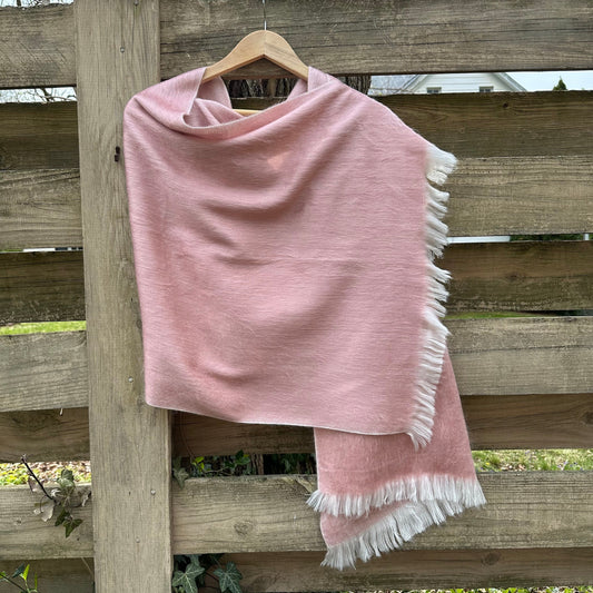 Alpaca Shawl soft Old Rose