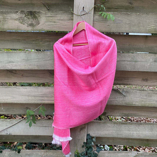 Alpaca Shawl Bahama Pink perfect for Mothers Day free priority mail upgrade