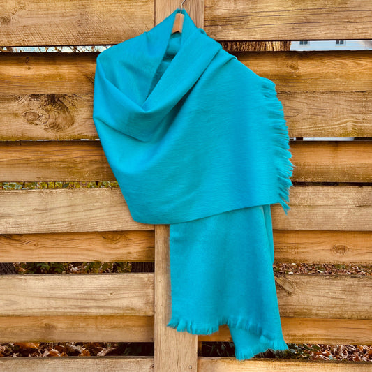 Alpaca Shawl Blue Aqua perfect for Mothers Day free priority mail upgrade